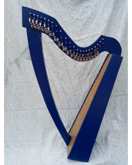 22 String Lever Blue color Harp