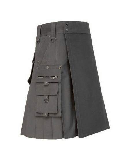 New Heavy Weight Drill Cotton pocket kilt