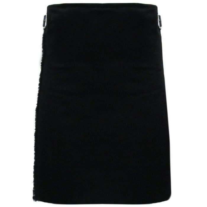 Scottish Active Men Utility Sports Black Tartan Kilt