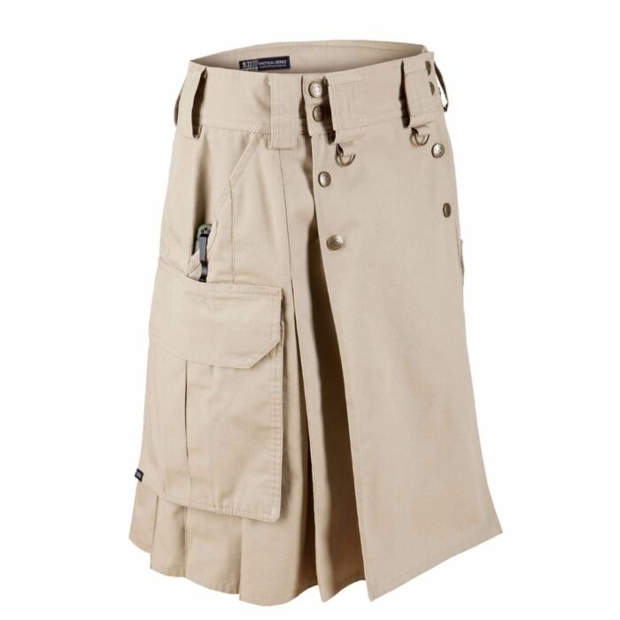 New Kilt Scottish Khaki Tactical combat Duty kilt expedited Shipping