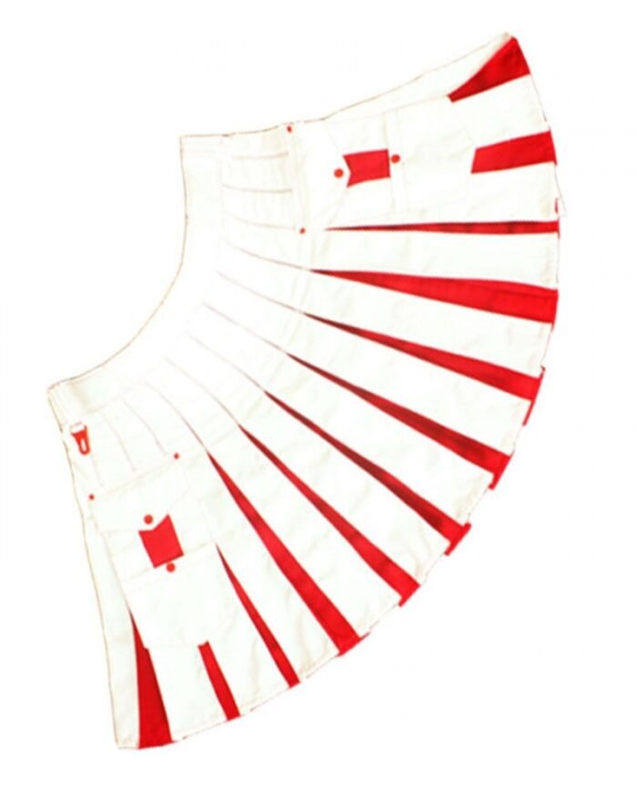 Hybrid White And Red Kilt