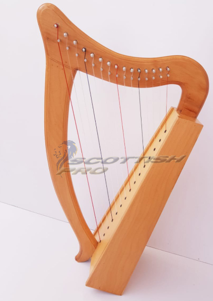 New 15 Strings Baby Harp Mini Harp With Carry Bag Tuning Key and Extra String Set