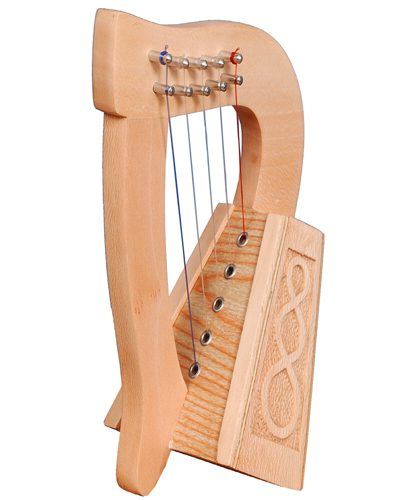 5 strings lacewood knotwork Celtic Irish Harp