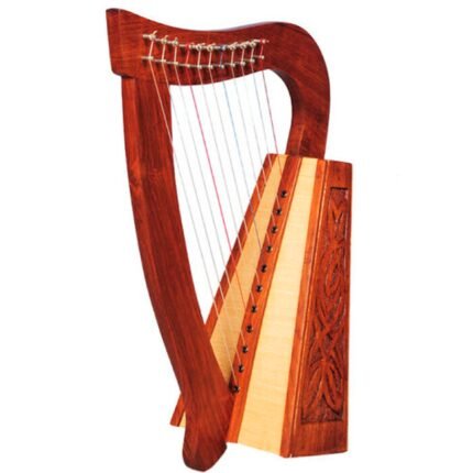 New 11 String Harp Knotwork Rosewood Baby Harp