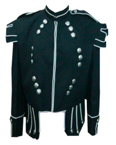 New Men Doublet Pipe Band Drummer Jacket