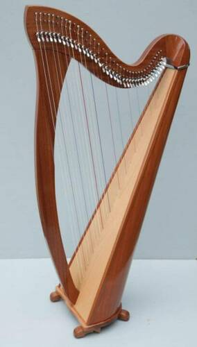 38 Strings Lever Harp Solid Mahogany Wood Harp