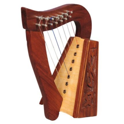 New 7 Strings Rosewood Knotwork Celtic irish harp