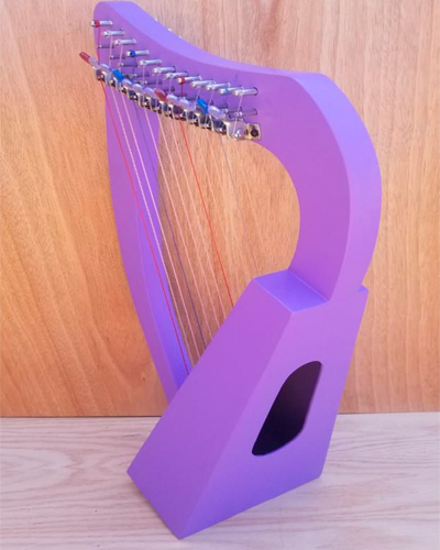 New 12 String Irish Harp With Carry Bag and Extra String set