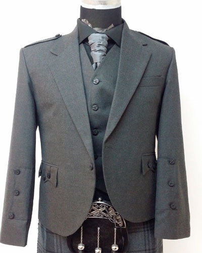 Scottish Gray Argyle Jacket