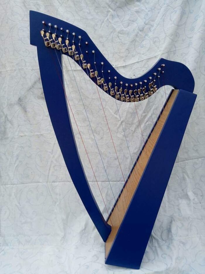 22 String Lever Blue color Harp