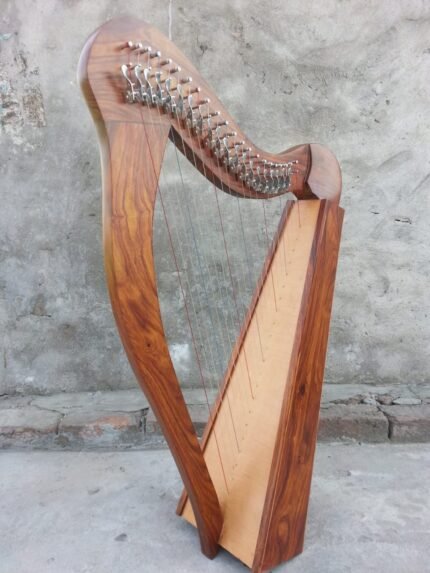 New Lever 22 Lever String Engraving Harp