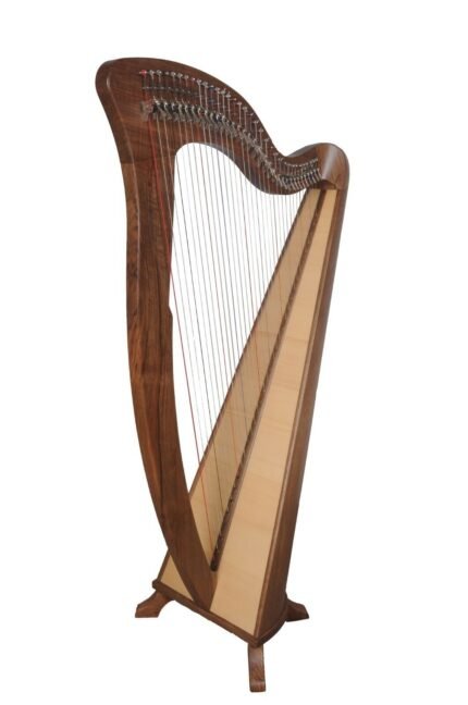 34 string harps with semitone levers in Black or a Natural finish.