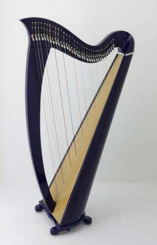 34 string harps with semitone levers in Custom colors With Bag and Padded Bag