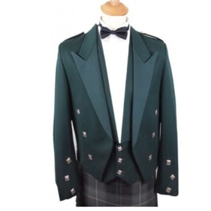 Bottle Green Prince Charlie Jacket & Waistcoat