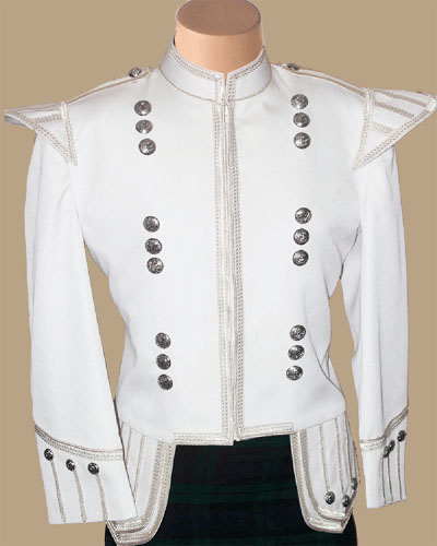 Drummer Doublet White Jacket For Active Men