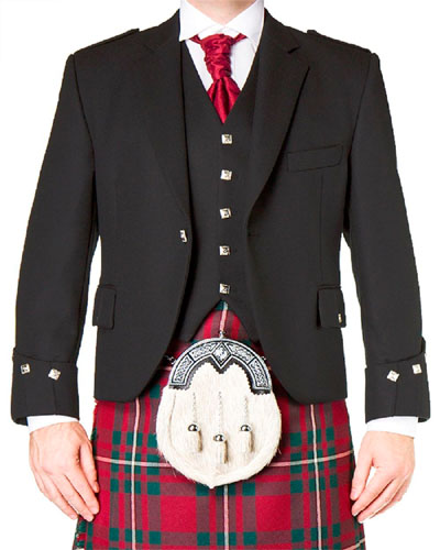 Scottish Black Argyle Jacket