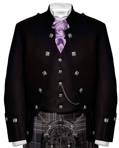 Pipe Major Doublet Black Blazer