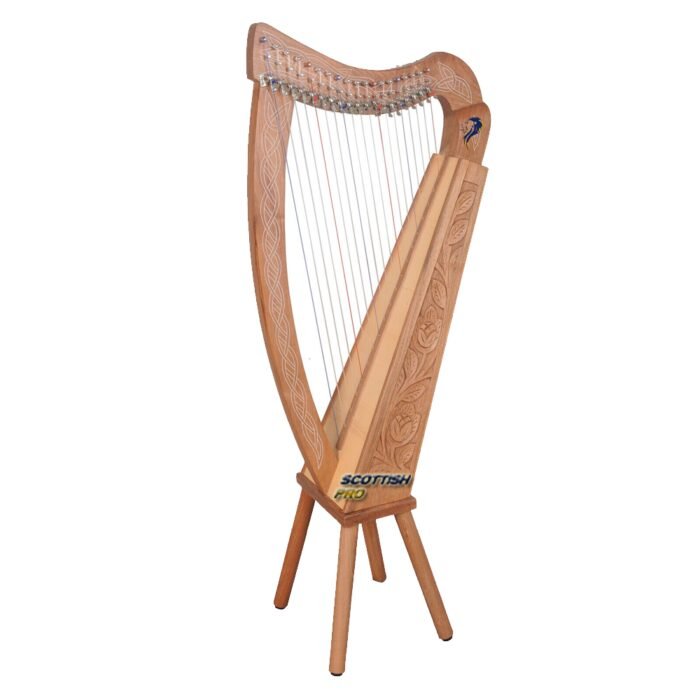 New 19 String Lever Harp Celtic Harp Irish Style Harp With Bag and Tuning Key