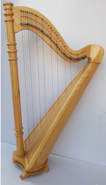 New 34 Strings Floor Harp With Carry Bag and Tuning Key