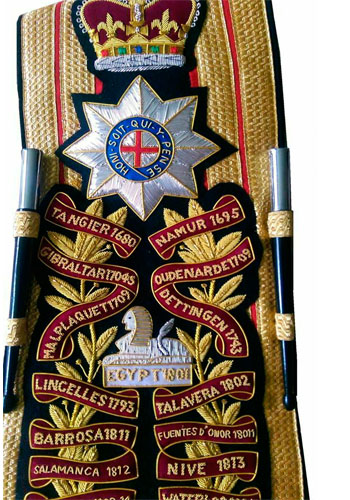 Coldstream Guards Drum Major's Baldric Sash Hand Embroidered