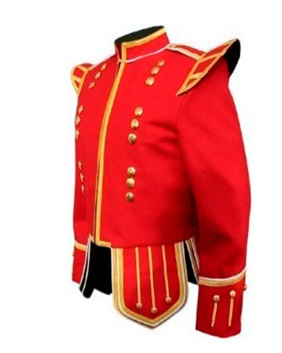 Buy Drummer Doublet Red Military Jacket For Active Men