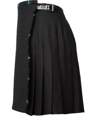 Black Mackenzie Contemporary Kilt