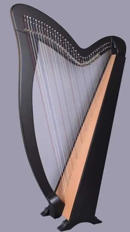 38 String harp Black Celtic Irish harp irish Lever harp