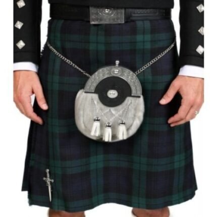 Scottish Active Men Utility Sports Traditional Fashion Black Watch Kilt