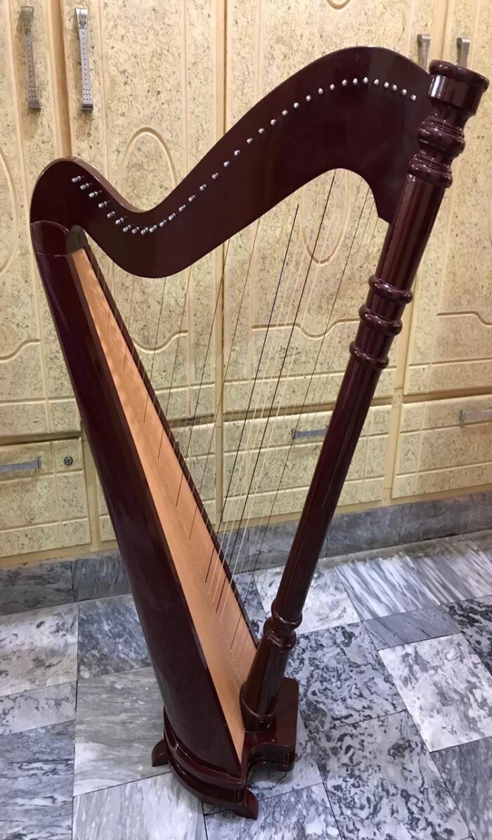 34 string semitone lever harps with Padded Bag and Key Solid Construction Solid Wood Harp