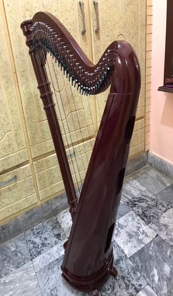 34 string semitone lever harps with Padded Bag and Key Solid Construction Solid Wood Harp