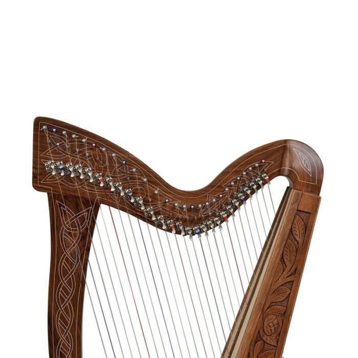 27 String Trinity/Boru Harp, Celtic Irish Harp, Irish harp with lever