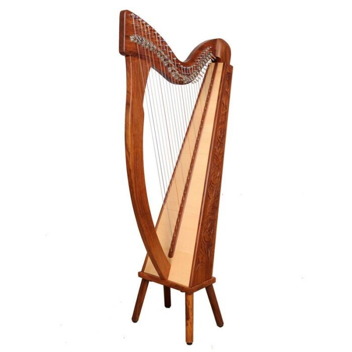 27 String Trinity/Boru Harp, Celtic Irish Harp, Irish harp with lever