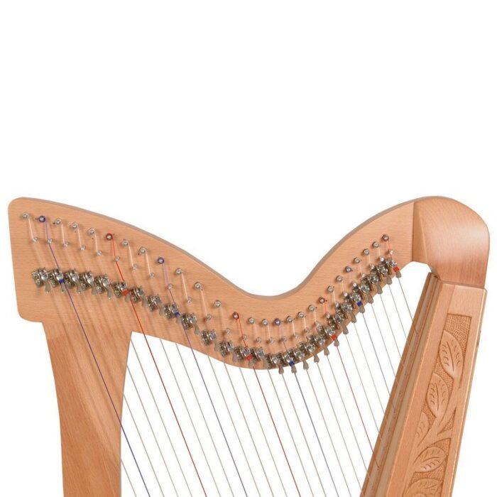 27 String Harp, Celtic Irish AshWood Harp with lever