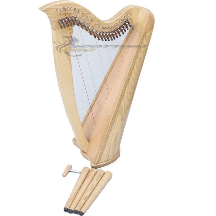 22 Strings Harp, Fully Back round Levered and Carry Bag Harp