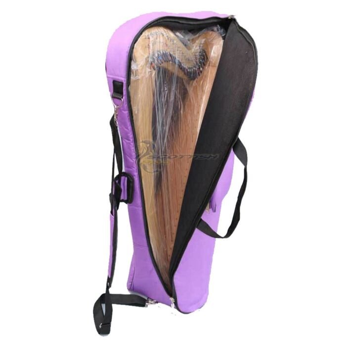 22 Strings Harp, Fully Back round Levered and Carry Bag Harp