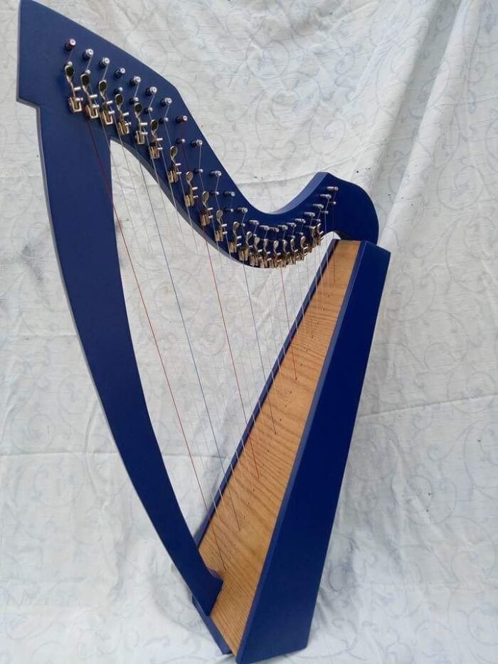 22 String Lever Blue color Harp