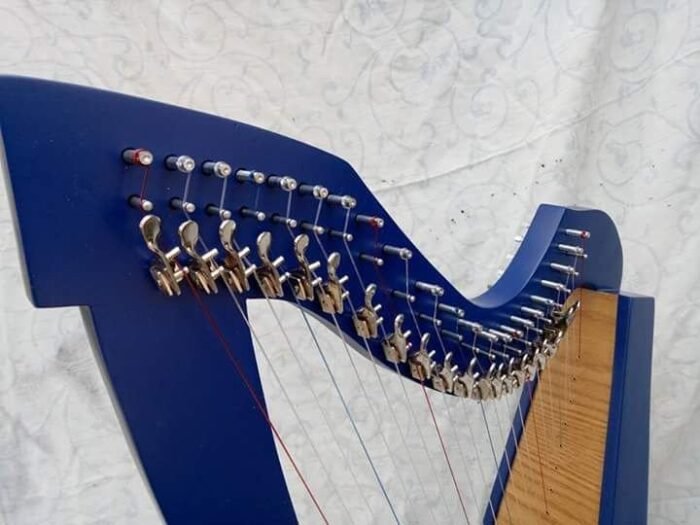 22 String Lever Blue color Harp