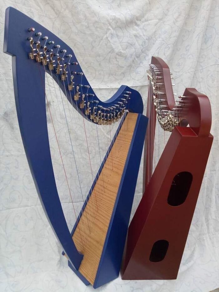 22 String Lever Blue color Harp