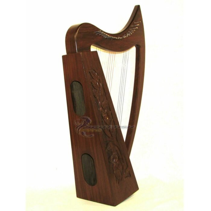 22 Strings Lever Engraving Harp