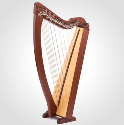 34 String Lever Harp Celtic Harp Folk Harp with Padded Bag and Tunning Key