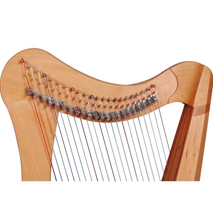 22 String Lever Bech Wood Celtic Irish Harp