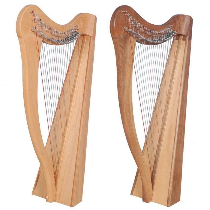 22 String Lever Bech Wood Celtic Irish Harp