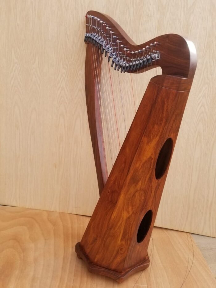 New 22 Strings Harp, Fully Back round Levered and Carry Bag Harp