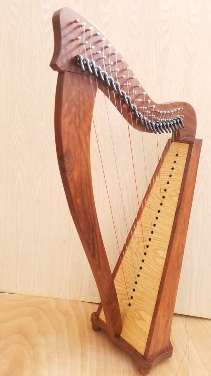 New 22 Strings Harp, Fully Back round Levered and Carry Bag Harp