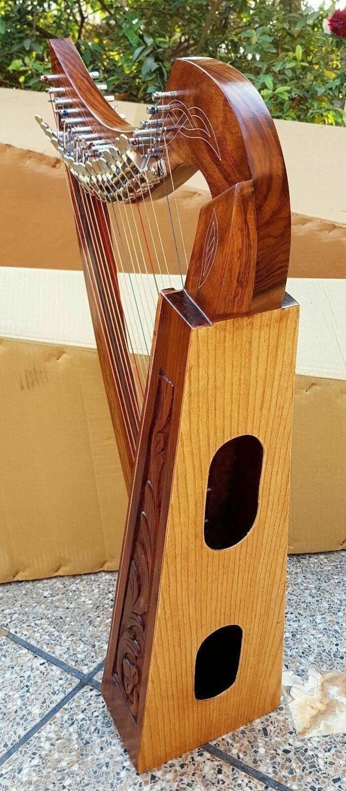 New 19 String Lever Harp Celtic Harp Irish Style Harp With Bag and Tuning Key