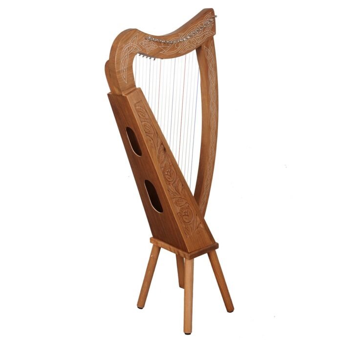 New 19 String Lever Harp Celtic Harp Irish Style Harp With Bag and Tuning Key