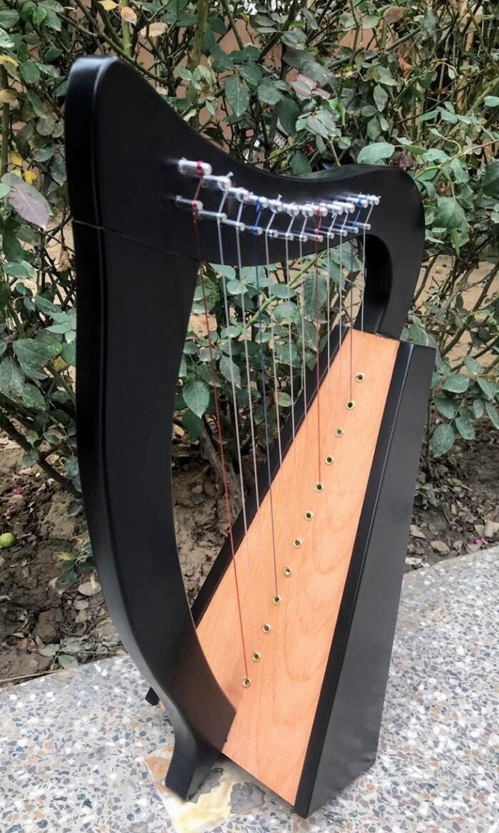 New 12 String Lever Harp Baby Harp With Bag and Extra String Set