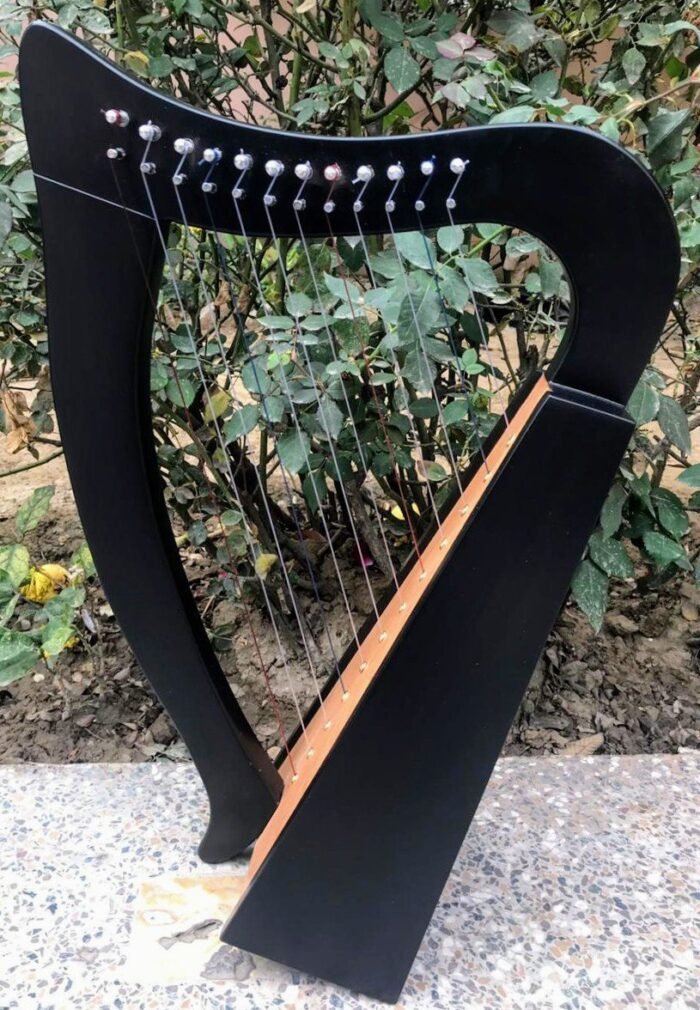 New 12 String Lever Harp Baby Harp With Bag and Extra String Set